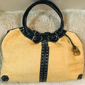 Yellow straw look Michael Kors Tote Bag